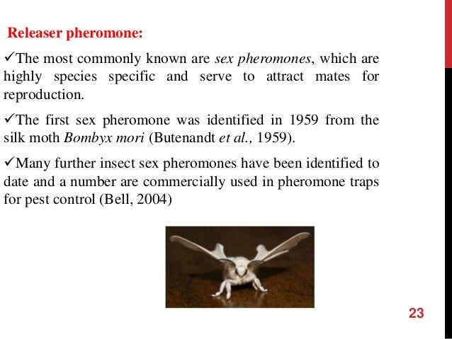 sex releaser pheromones Sex releaser pheromones